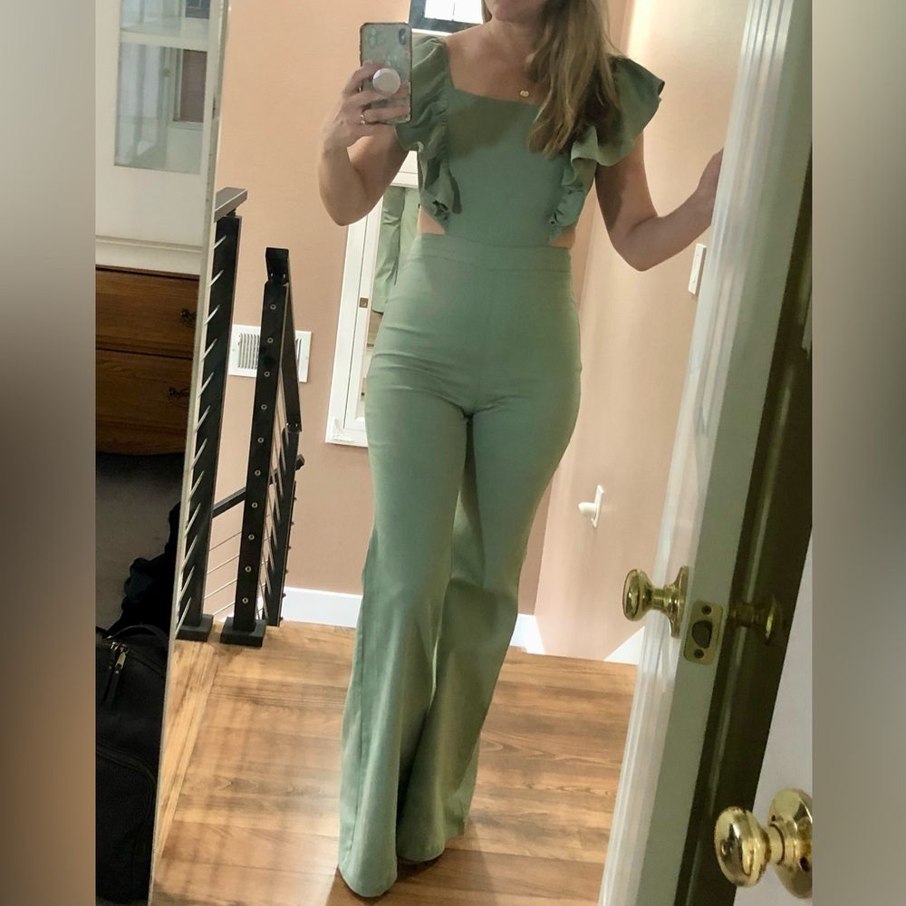 LARA SAGE LOVING THE NIGHT DENIM JUMPSUIT